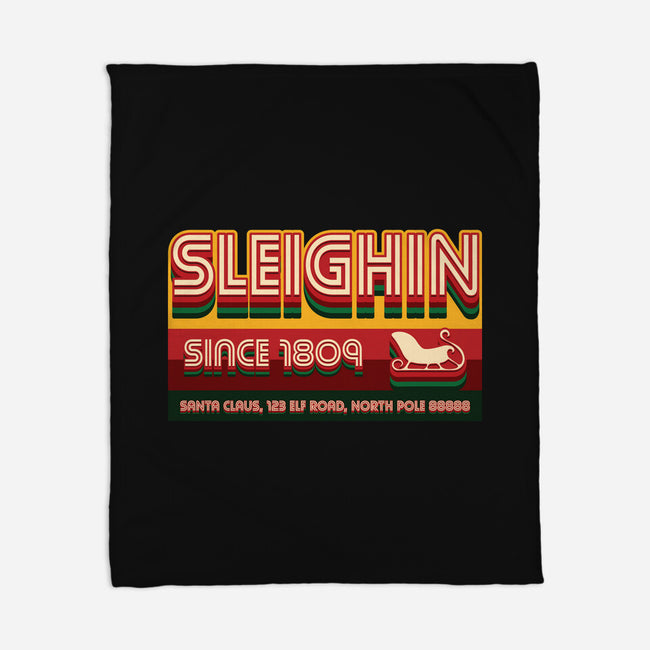 Sleighin Since 1809-None-Fleece-Blanket-Whimsical Thinker