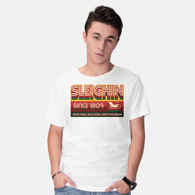 Sleighin Since 1809-Mens-Basic-Tee-Whimsical Thinker