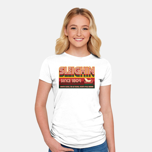 Sleighin Since 1809-Womens-Fitted-Tee-Whimsical Thinker