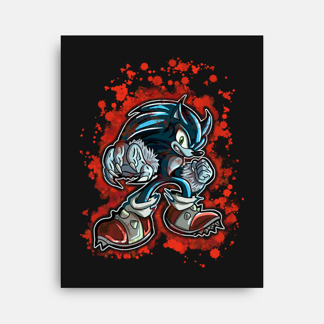 Sonic Beast-None-Stretched-Canvas-nickzzarto