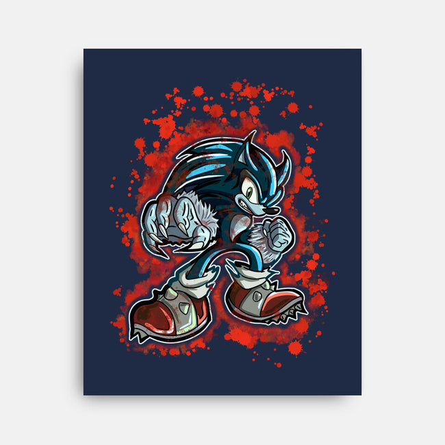 Sonic Beast-None-Stretched-Canvas-nickzzarto