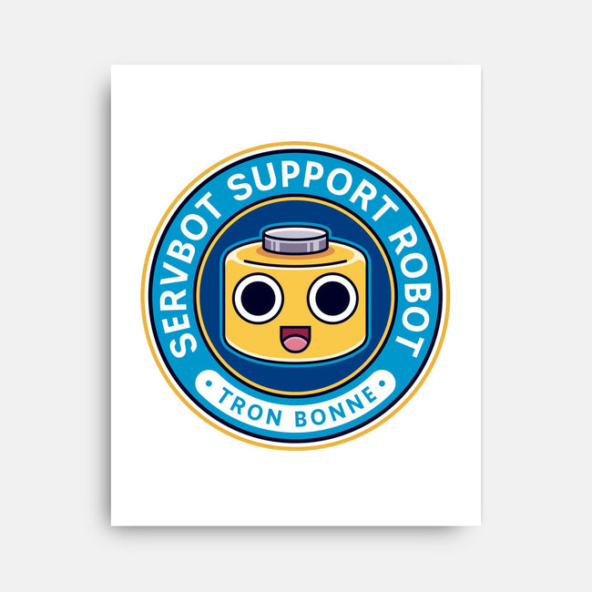 Servbot Emblem-None-Stretched-Canvas-LAGELANTEE