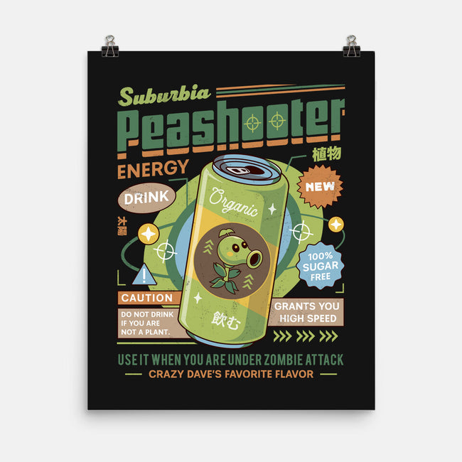 Peashooter Energy Drink-None-Matte-Poster-LAGELANTEE