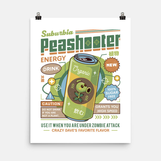 Peashooter Energy Drink-None-Matte-Poster-LAGELANTEE