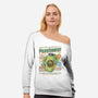 Peashooter Energy Drink-Womens-Off Shoulder-Sweatshirt-LAGELANTEE