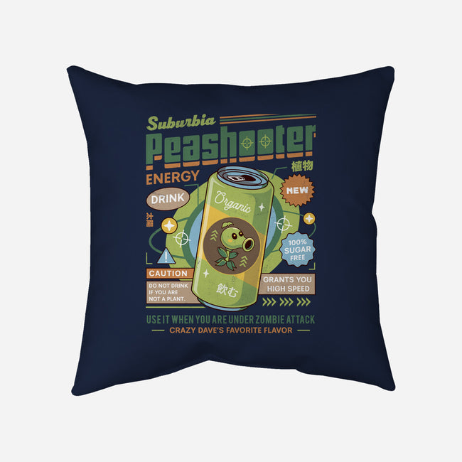 Peashooter Energy Drink-None-Removable Cover w Insert-Throw Pillow-LAGELANTEE