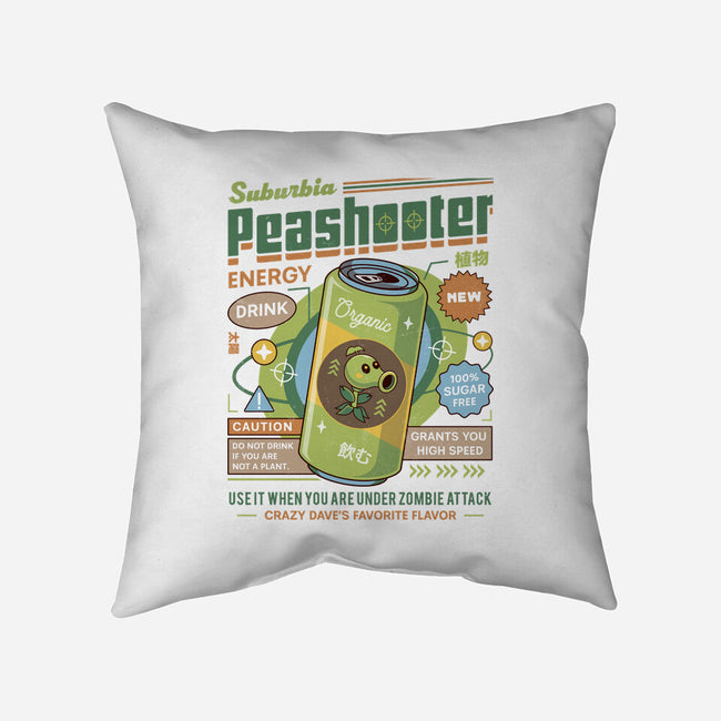 Peashooter Energy Drink-None-Removable Cover w Insert-Throw Pillow-LAGELANTEE