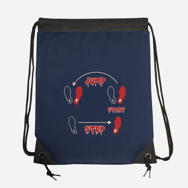 Jump To The Left-None-Drawstring-Bag-Green Devil