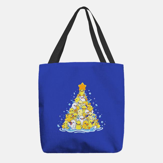 Ducks Christmas Tree-None-Basic Tote-Bag-Vallina84