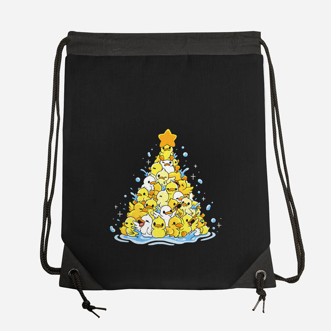 Ducks Christmas Tree-None-Drawstring-Bag-Vallina84