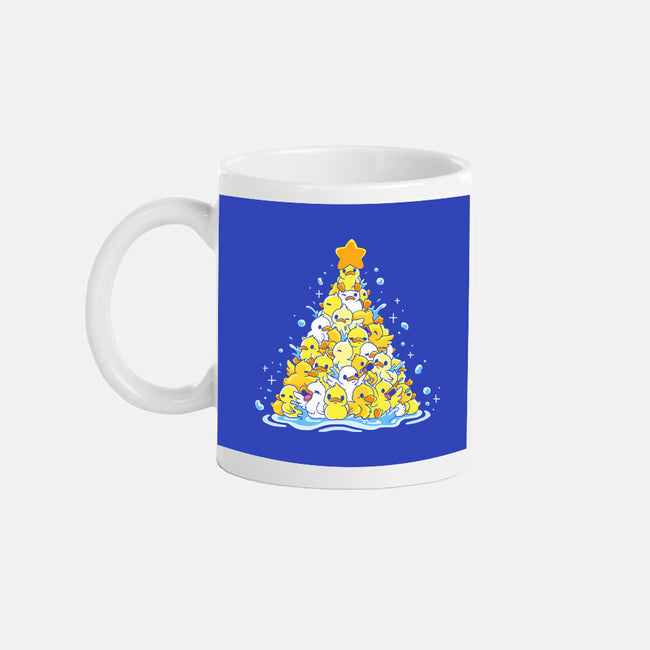 Ducks Christmas Tree-None-Mug-Drinkware-Vallina84