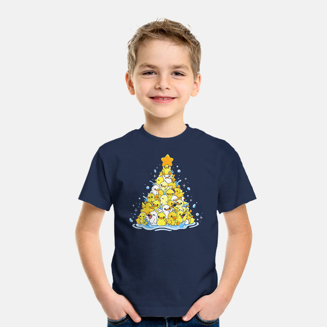 Ducks Christmas Tree-Youth-Basic-Tee-Vallina84