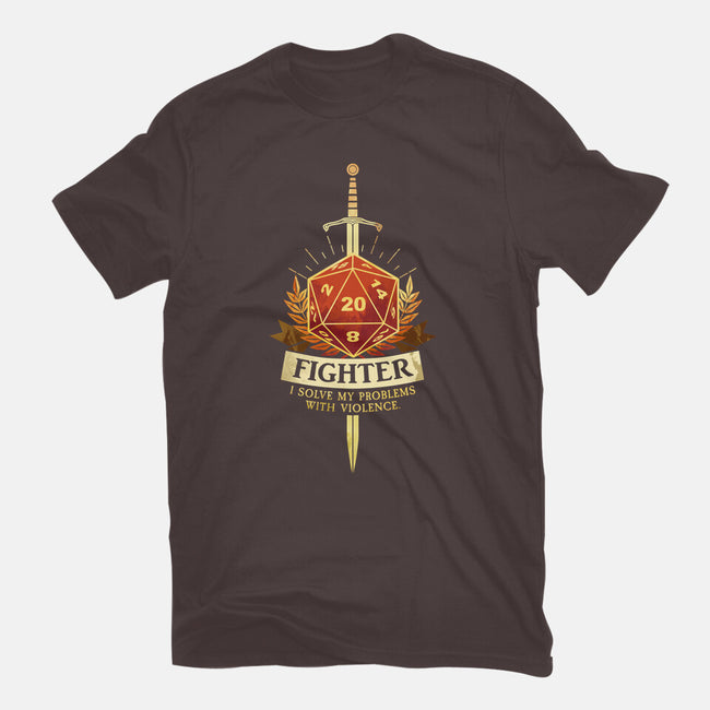 Fighter D20-Womens-Basic-Tee-D20 Tees