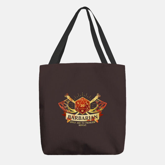 Barbarian-None-Basic Tote-Bag-D20 Tees