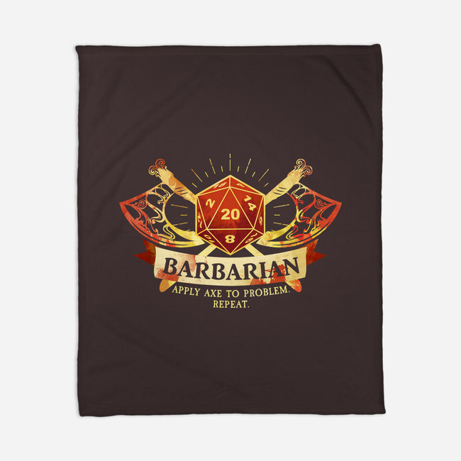 Barbarian-None-Fleece-Blanket-D20 Tees