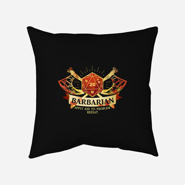 Barbarian-None-Removable Cover w Insert-Throw Pillow-D20 Tees