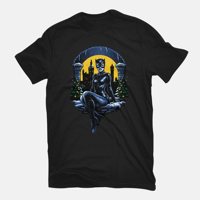 Christmas Kitty-Youth-Basic-Tee-daobiwan