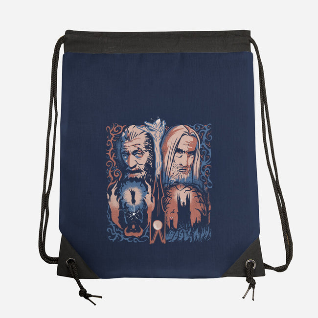 Two Wizards-None-Drawstring-Bag-IKILO