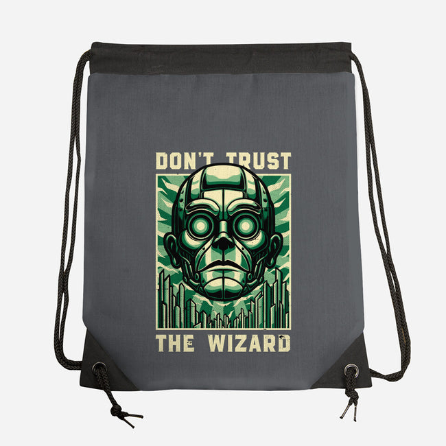 The Wizard Lies-None-Drawstring-Bag-Studio Mootant