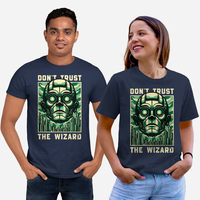 The Wizard Lies-Unisex-Basic-Tee-Studio Mootant