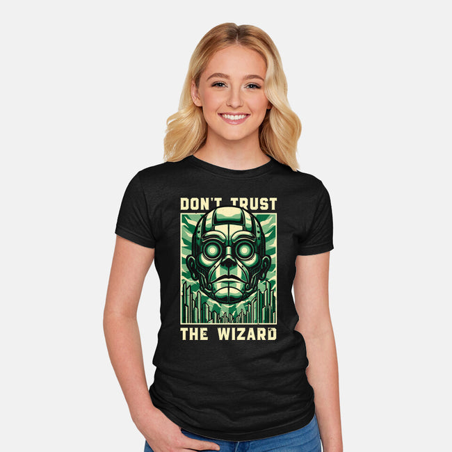The Wizard Lies-Womens-Fitted-Tee-Studio Mootant