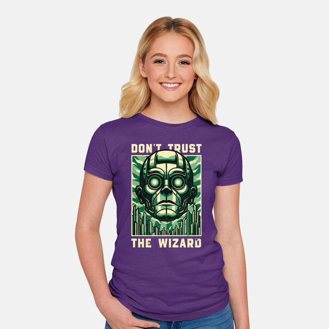 The Wizard Lies-Womens-Fitted-Tee-Studio Mootant