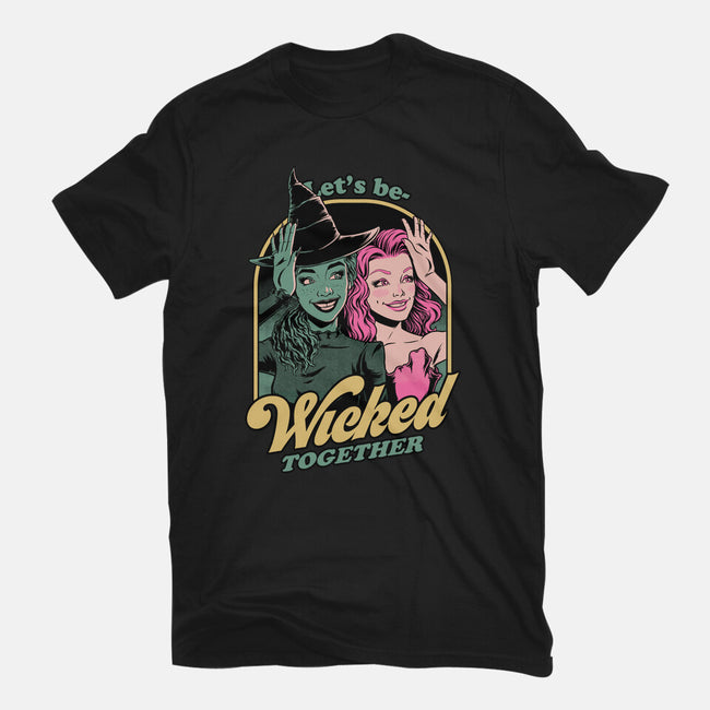 Green Pink Witches-Mens-Basic-Tee-Studio Mootant