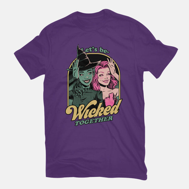 Green Pink Witches-Womens-Basic-Tee-Studio Mootant