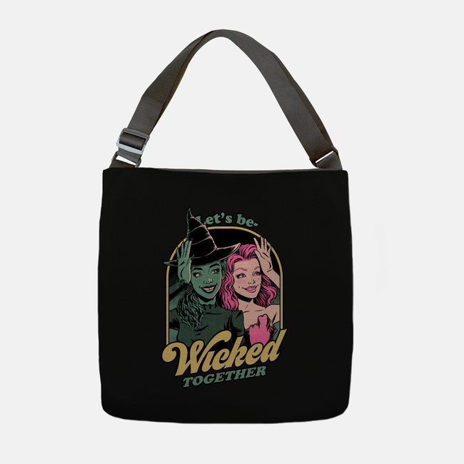 Green Pink Witches-None-Adjustable Tote-Bag-Studio Mootant