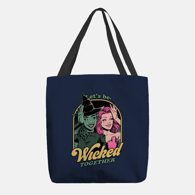 Green Pink Witches-None-Basic Tote-Bag-Studio Mootant