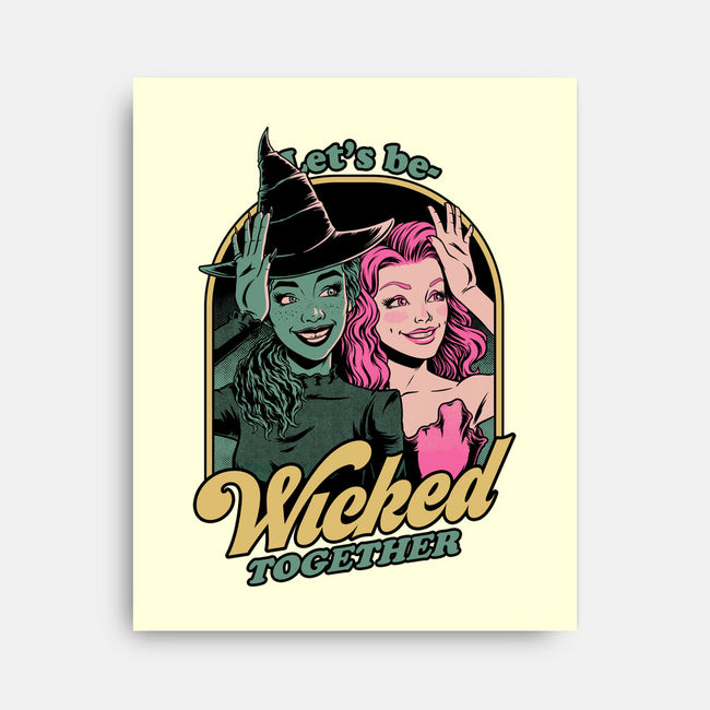 Green Pink Witches-None-Stretched-Canvas-Studio Mootant