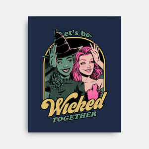 Green Pink Witches-None-Stretched-Canvas-Studio Mootant