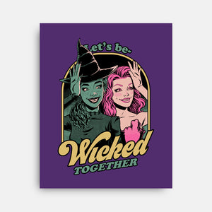 Green Pink Witches-None-Stretched-Canvas-Studio Mootant