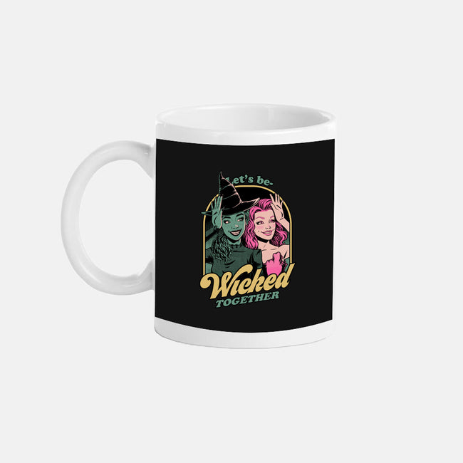 Green Pink Witches-None-Mug-Drinkware-Studio Mootant