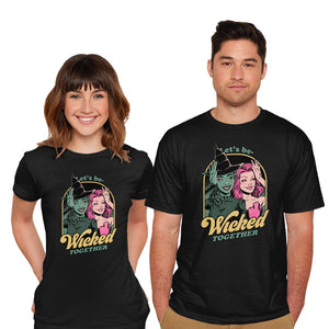 Green Pink Witches-Mens-Basic-Tee-Studio Mootant