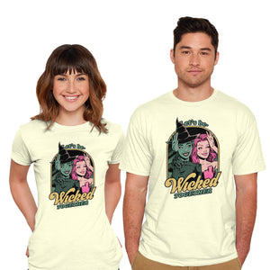 Green Pink Witches-Mens-Basic-Tee-Studio Mootant