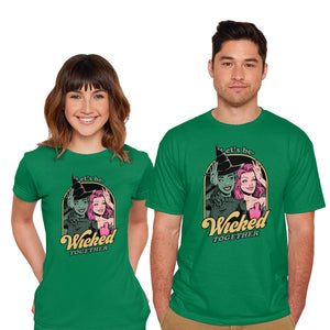 Green Pink Witches-Mens-Basic-Tee-Studio Mootant