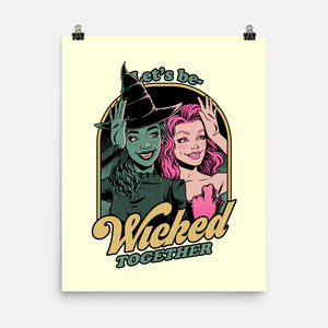 Green Pink Witches-None-Matte-Poster-Studio Mootant