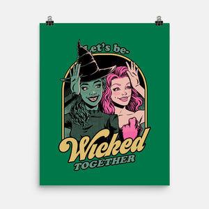 Green Pink Witches-None-Matte-Poster-Studio Mootant