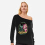 Green Pink Witches-Womens-Off Shoulder-Sweatshirt-Studio Mootant