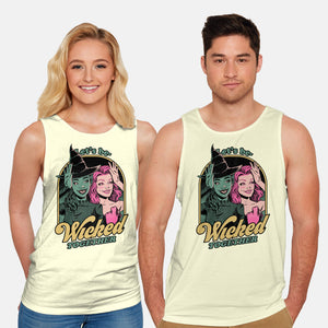 Green Pink Witches-Unisex-Basic-Tank-Studio Mootant