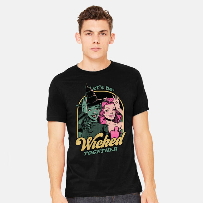 Green Pink Witches-Mens-Heavyweight-Tee-Studio Mootant