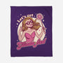 Glamour Pink Witch-None-Fleece-Blanket-Studio Mootant