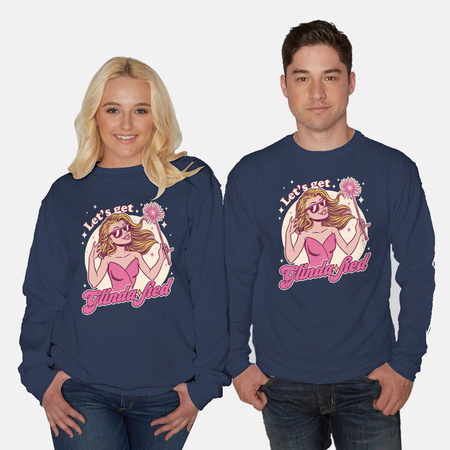 Glamour Pink Witch-Unisex-Crew Neck-Sweatshirt-Studio Mootant