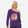 Glamour Pink Witch-Womens-Off Shoulder-Sweatshirt-Studio Mootant