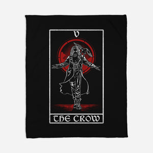 The Crow Tarot Card-None-Fleece-Blanket-naomori