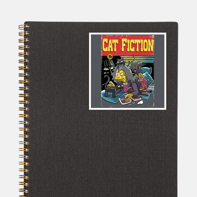 Cat Fiction-None-Glossy-Sticker-zascanauta