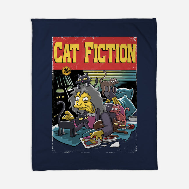 Cat Fiction-None-Fleece-Blanket-zascanauta