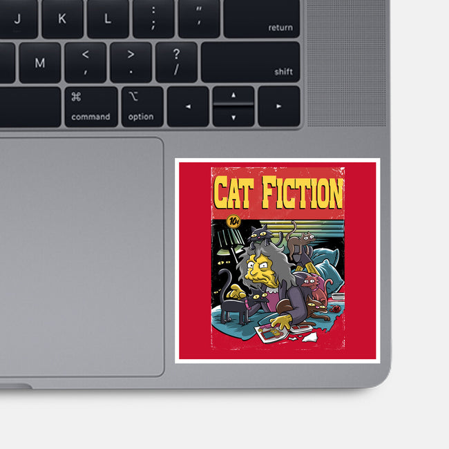 Cat Fiction-None-Glossy-Sticker-zascanauta