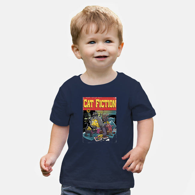 Cat Fiction-Baby-Basic-Tee-zascanauta